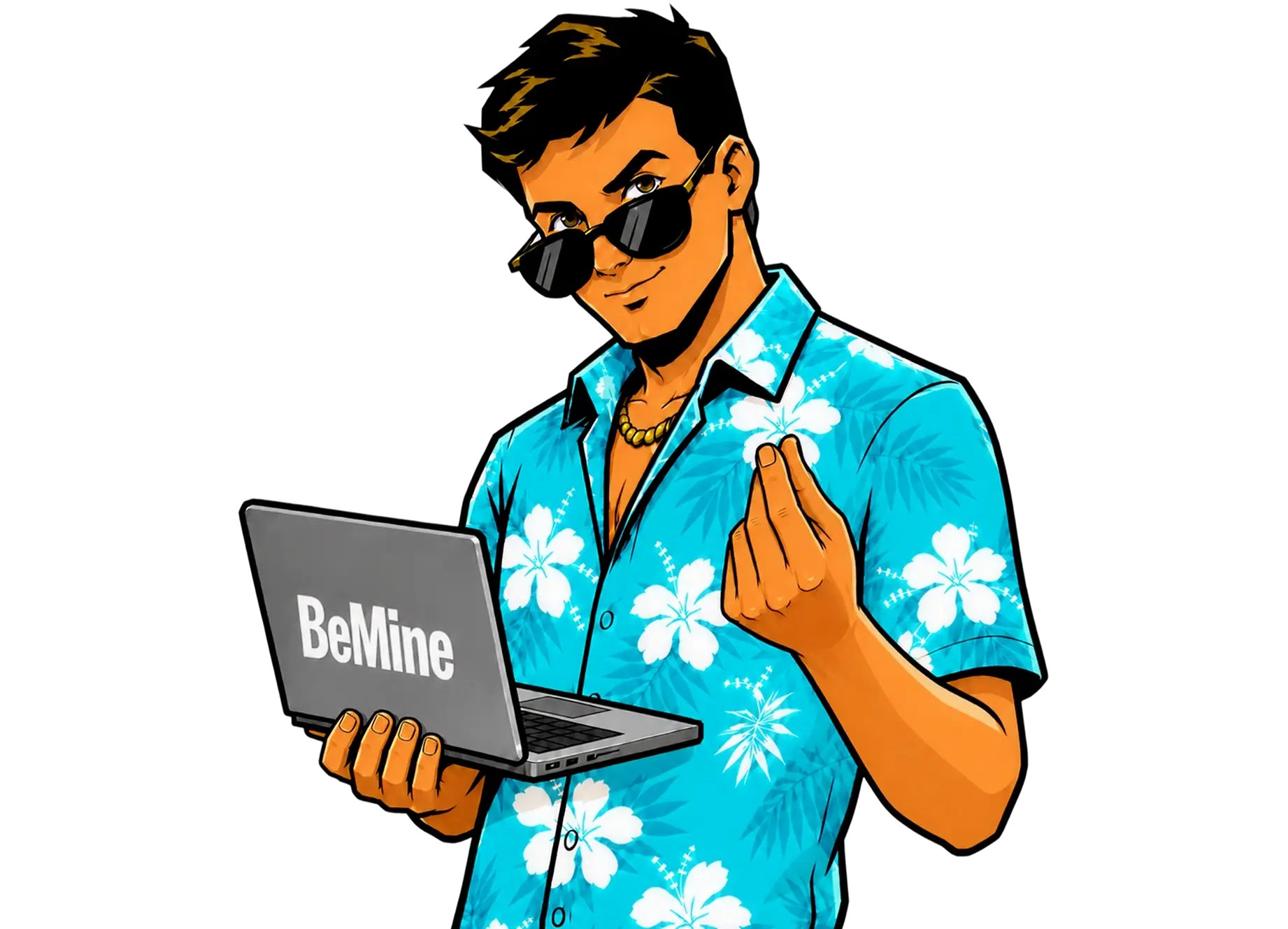 Cosmoboy explaining the BeMine Crypto Summer campaign