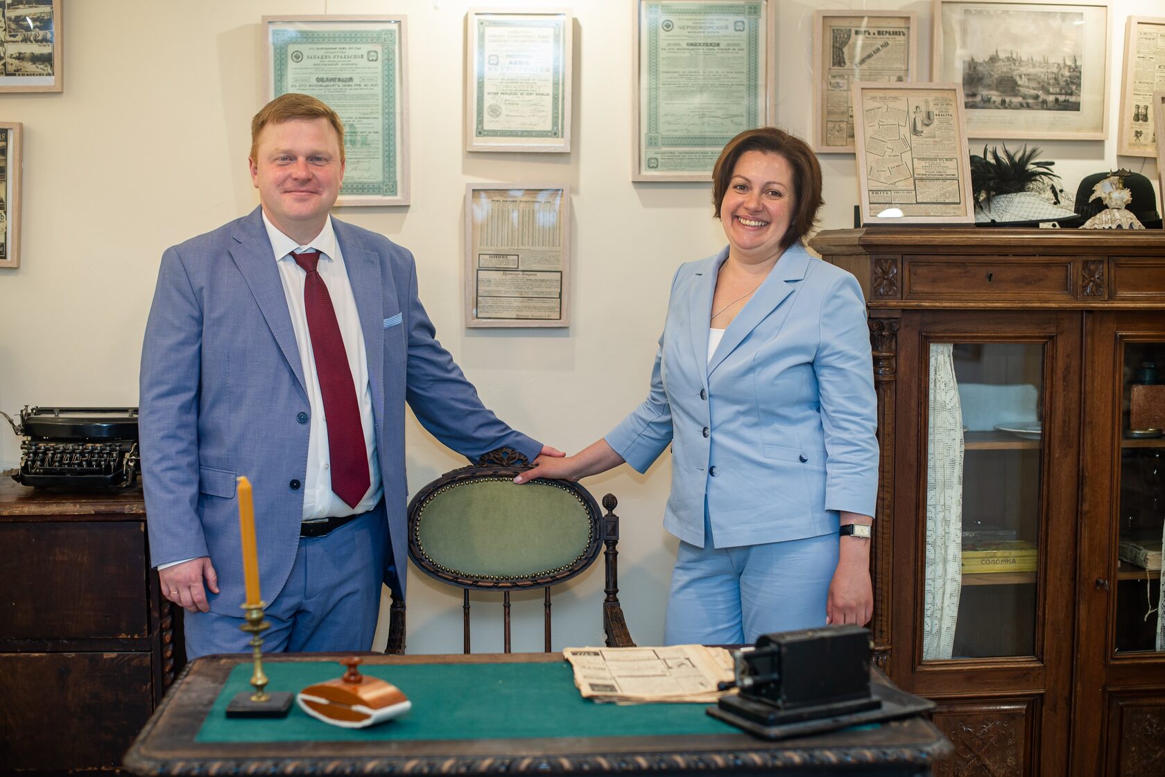 Основатели Музея Предпринимательства Сергей и Наталья Кудиновы