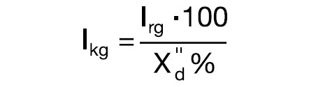 generator short circuit current