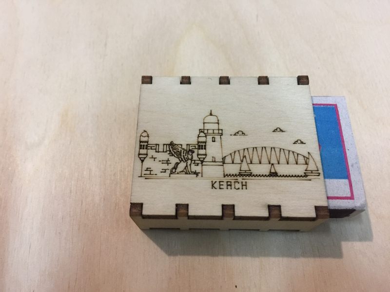 Спички сувенирные на магните города России - Керчь