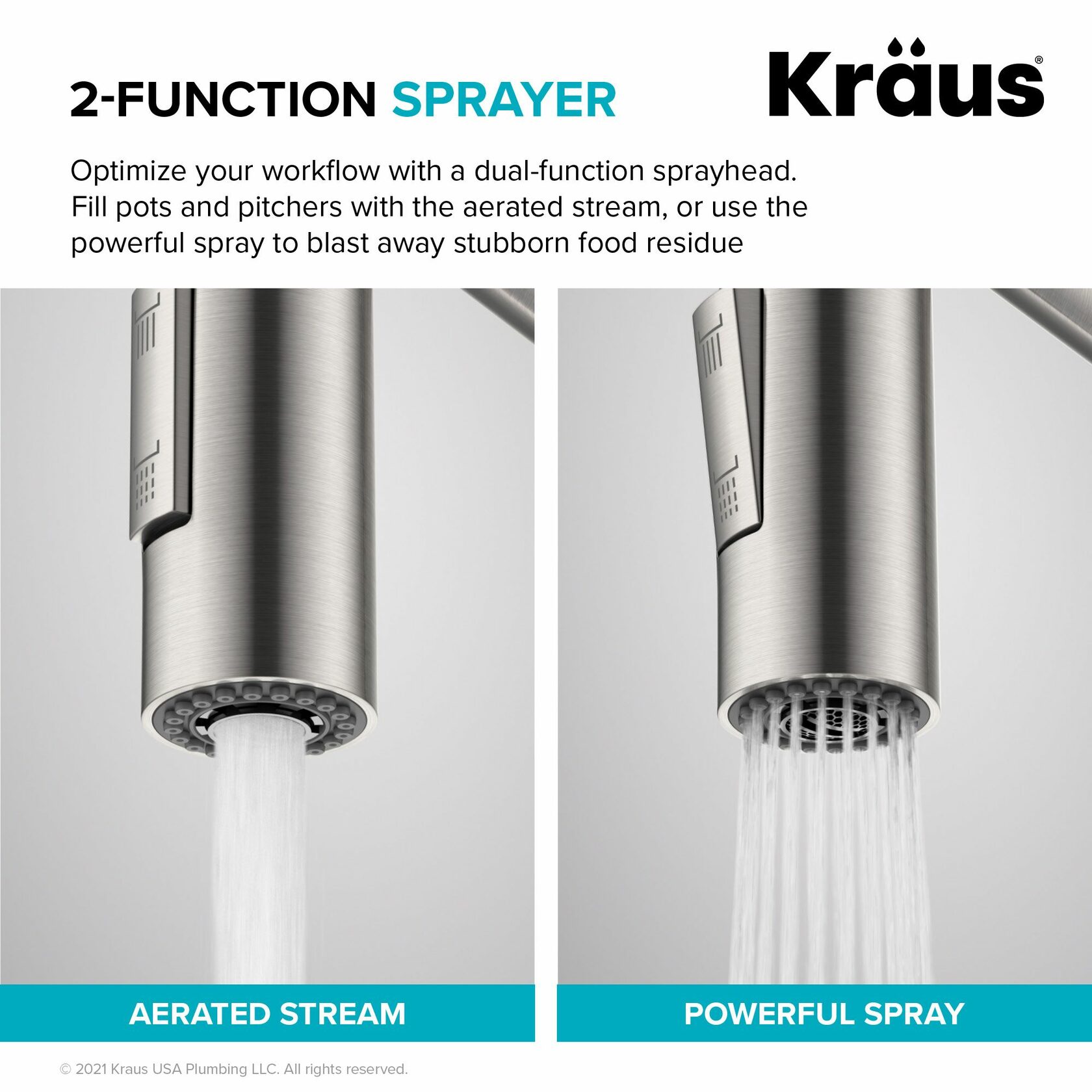 Кухонний змішувач Kraus KPF-2631MB - изображение 9