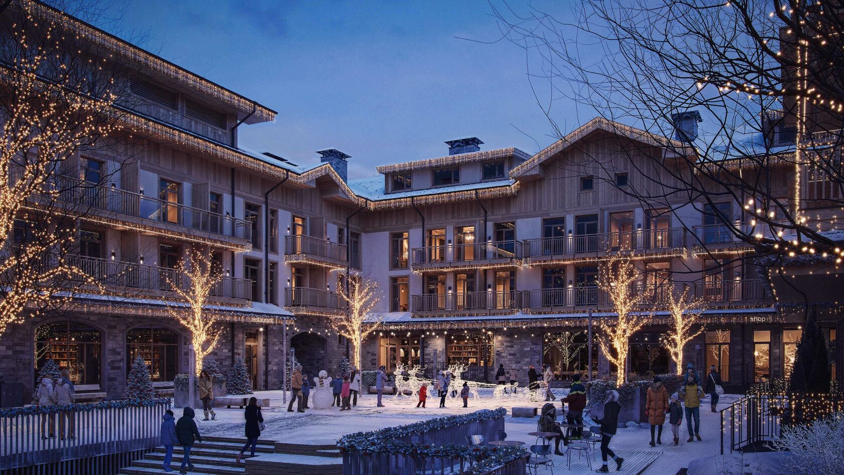 Benefit Chalet — апартаменты с камином