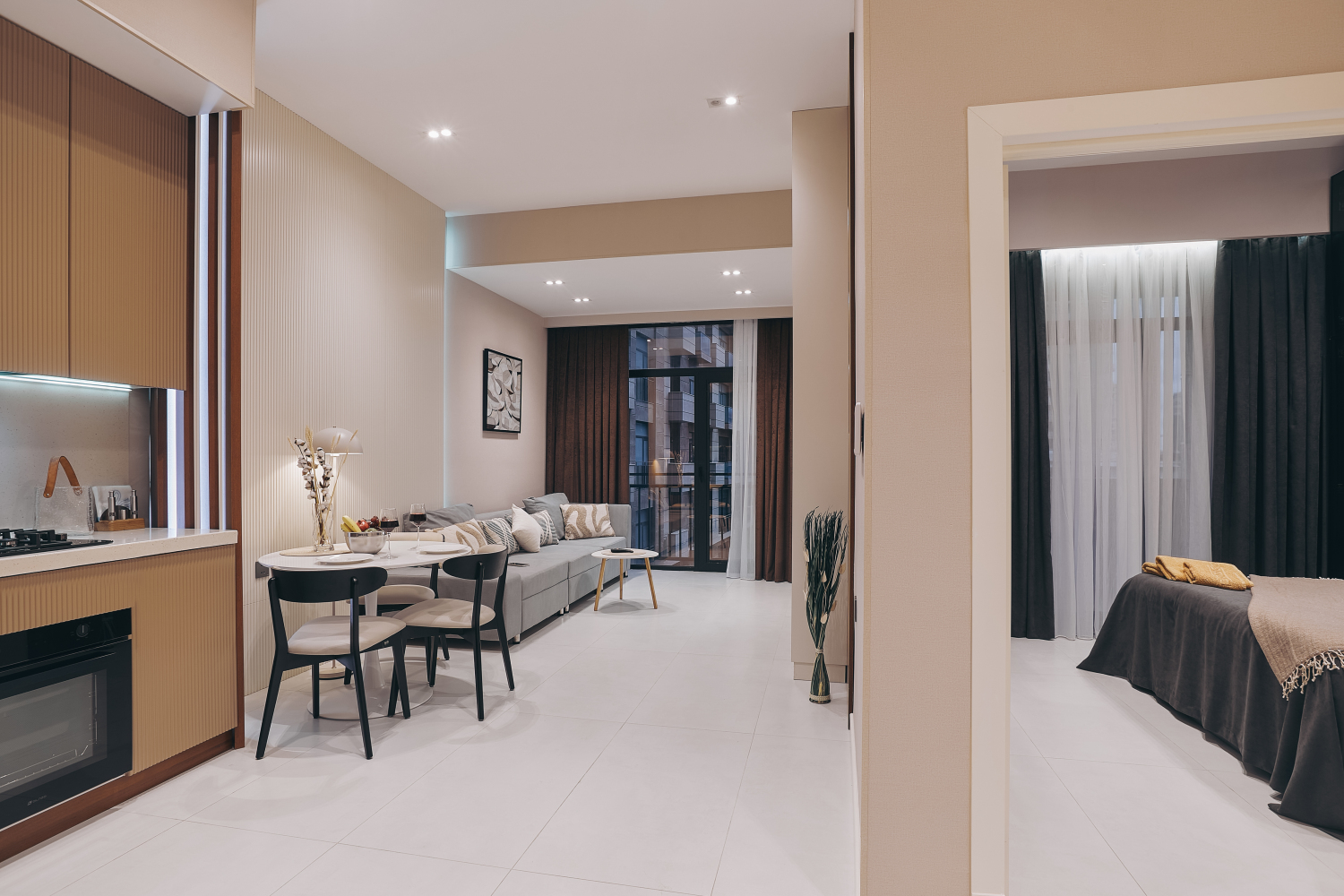 Кухня-гостиная MALIBO RESIDENCE — общий вид