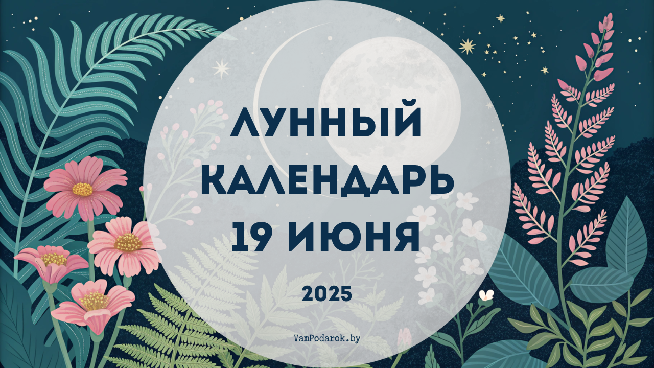 Лунный календарь на 19 июня 2025 года