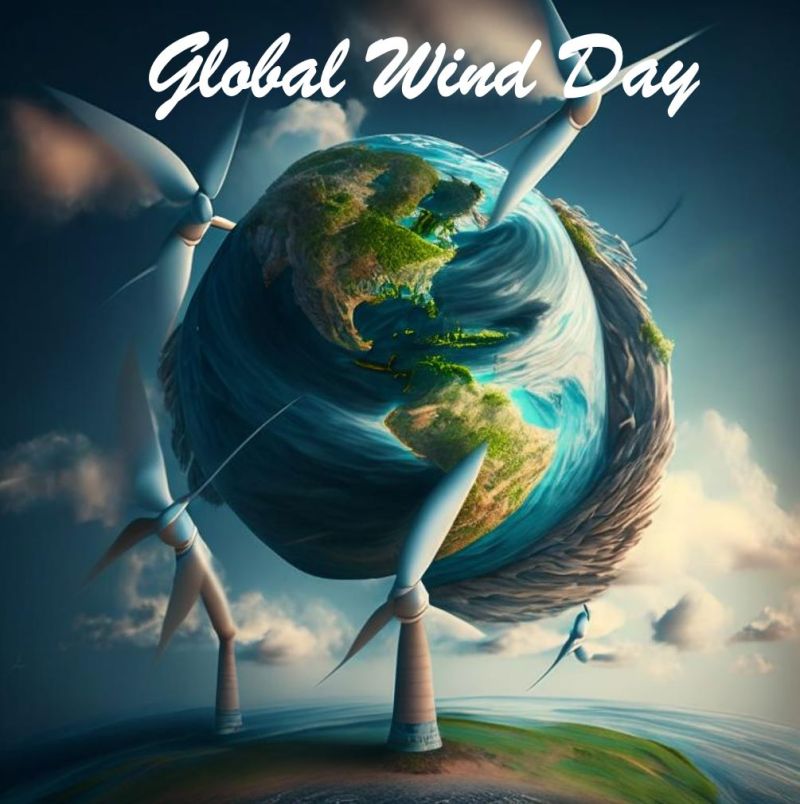 AI-generated image celebrating Global Wind Day