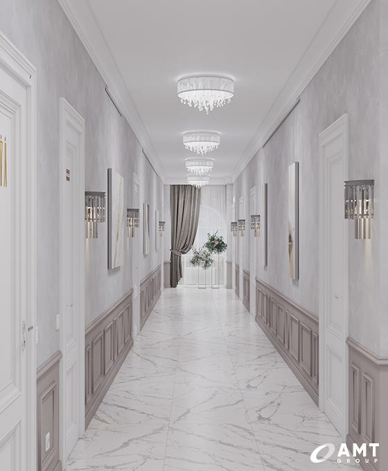 Коридор дома торжеств Prince Palace