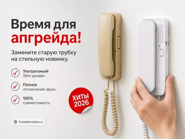 Замена старой трубки домофона на новую: обзор лучших моделей 2024 года и их функционал