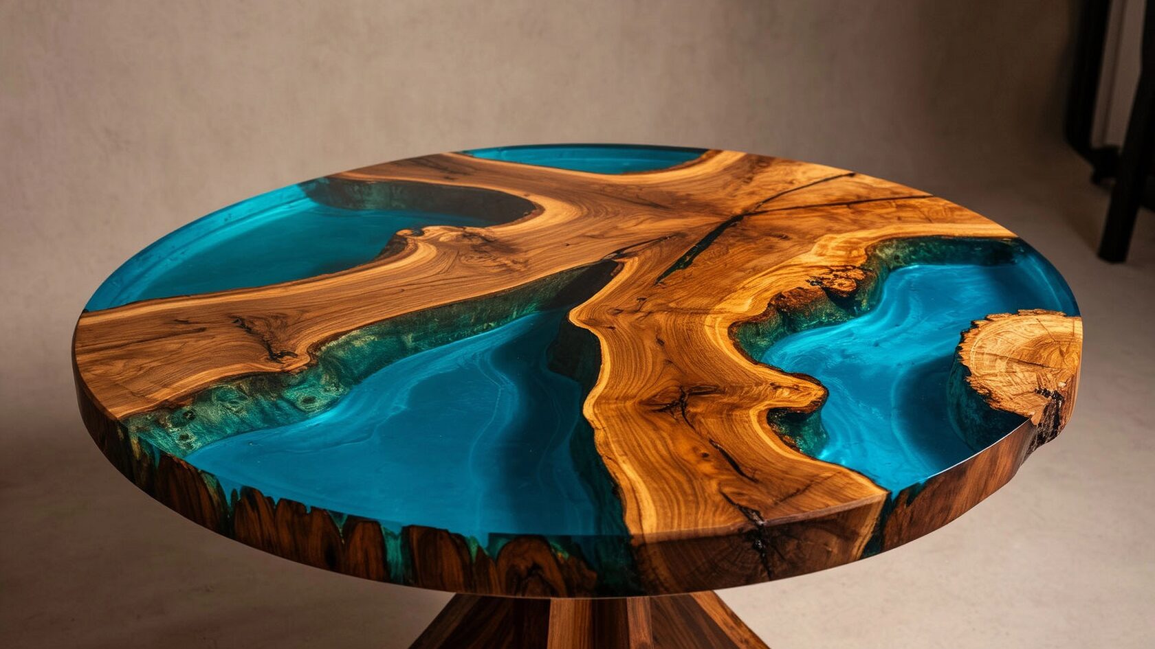 Столы из дерева и смолы