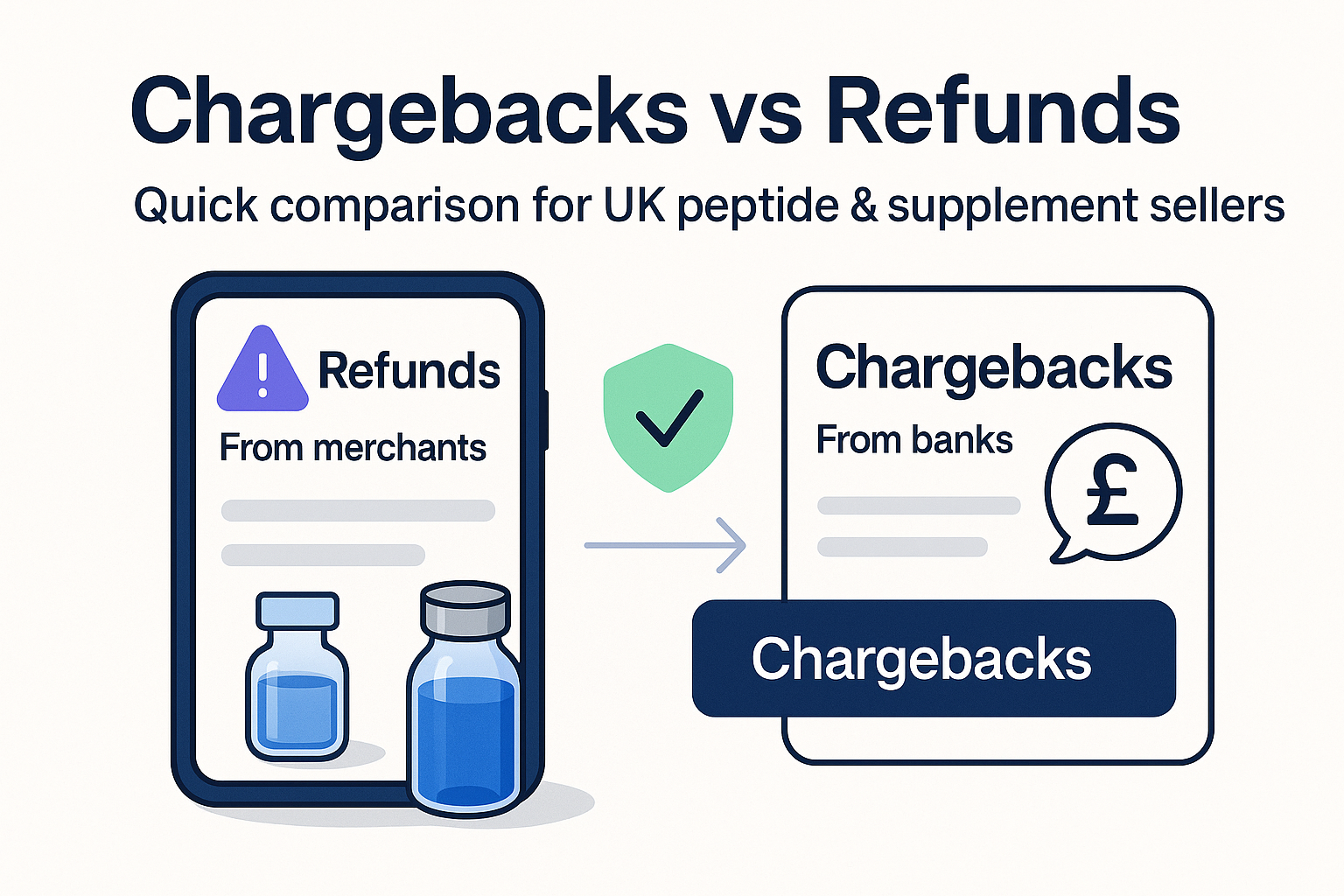 Pay-by-Bank and age-verification illustration for UK peptide sellers.