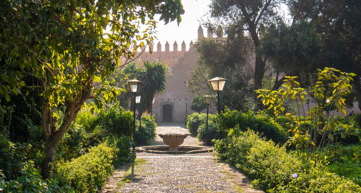 Андалузский Сад в городе Рабат в Марокко