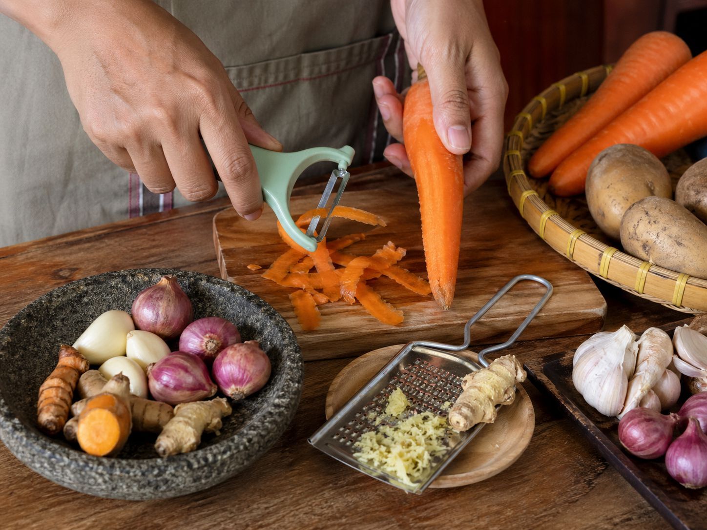 peeler dan parutan murah untuk menghemat bahan masakan