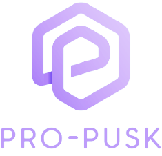 Логотип сайта "Pro-pusk.online" по оформлению пропусков для въезда грузовых автомобилей в Москву