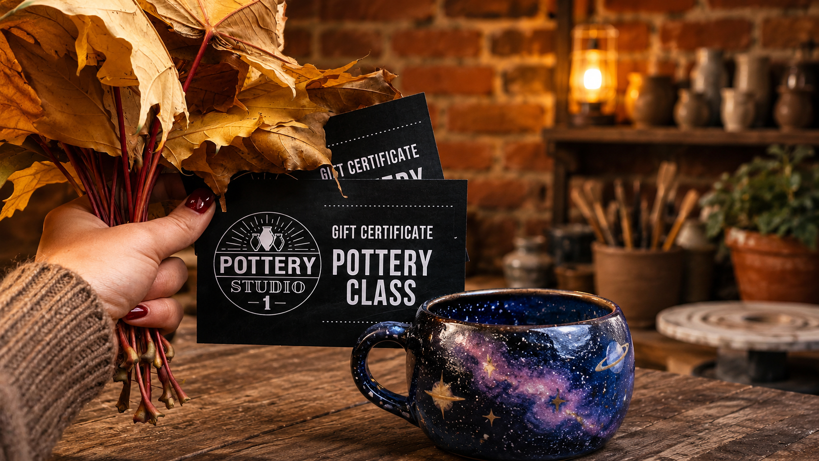 Pottery class gift card in Houston