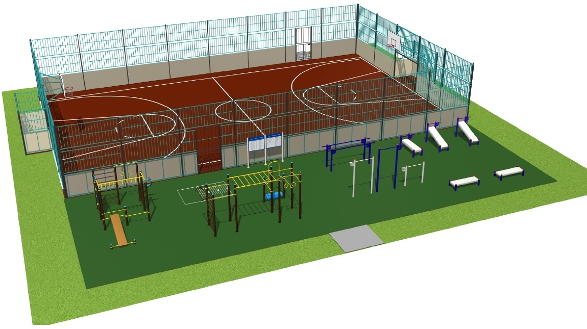 Школьная спортивная площадка проект