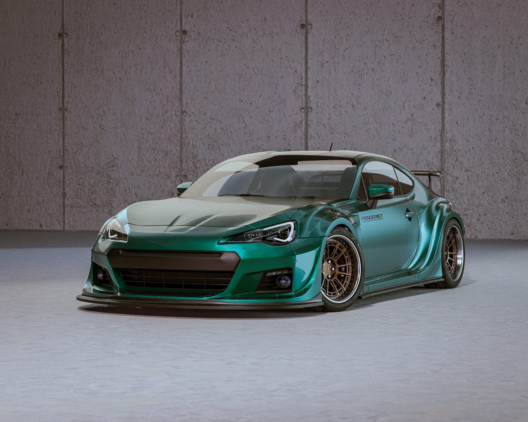 Fenderist Spec S Fender Flares Set Wide Body Kit Subaru Brz