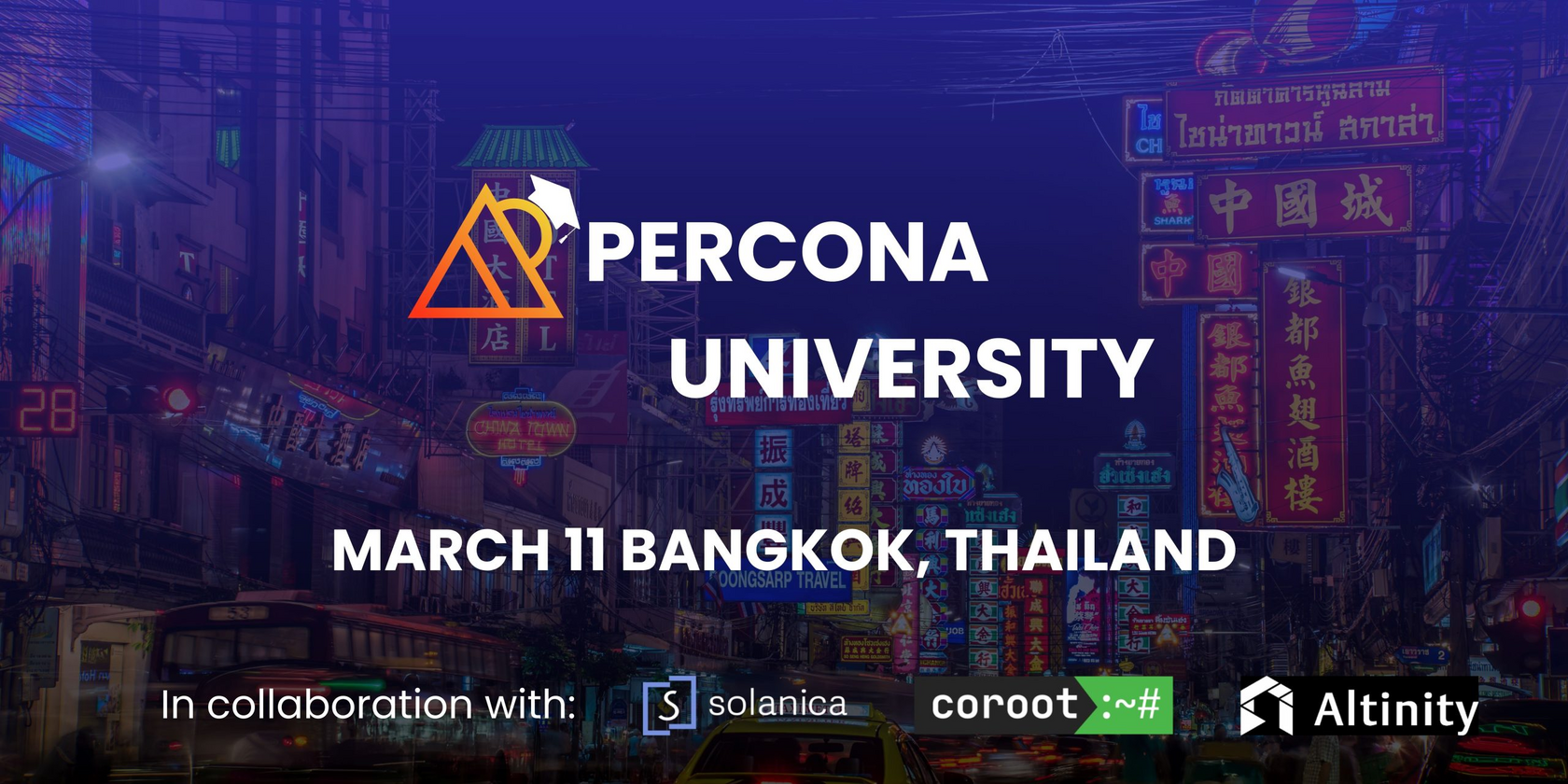 Percona University Cover for Bangkok March 2026