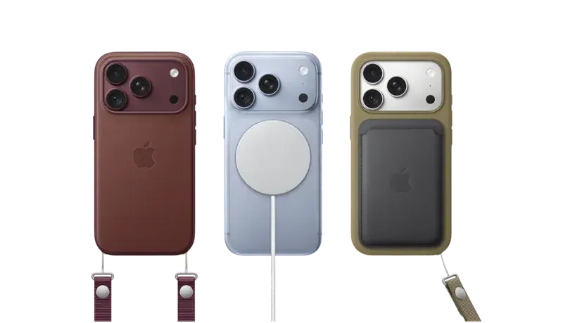 iPhone 18 Pro Max с кожаными аксессуарами MagSafe