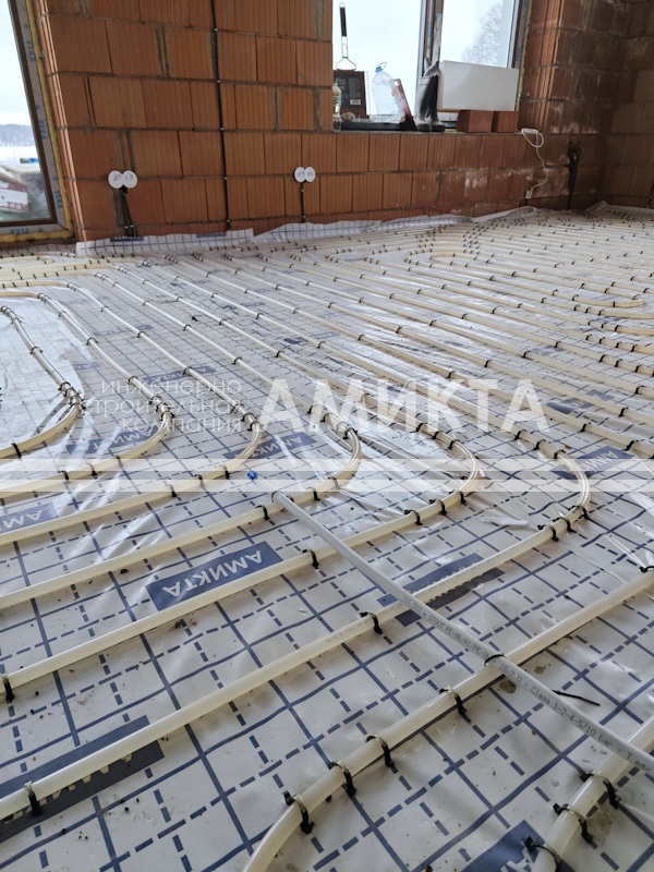 Водяной теплый пол как основная система отопления дома