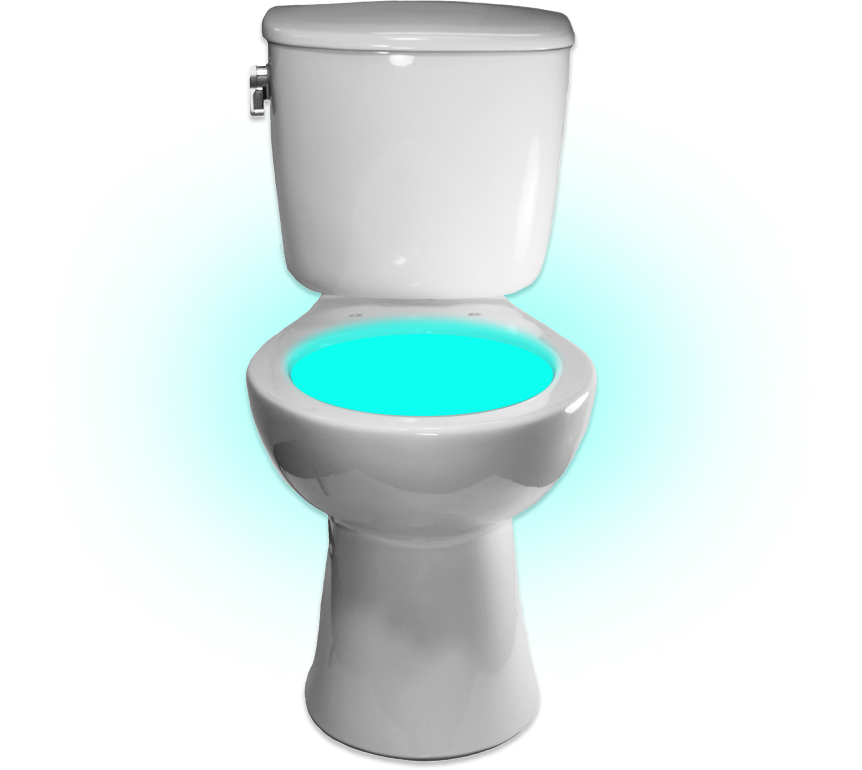 led подсветка унитаза голубой