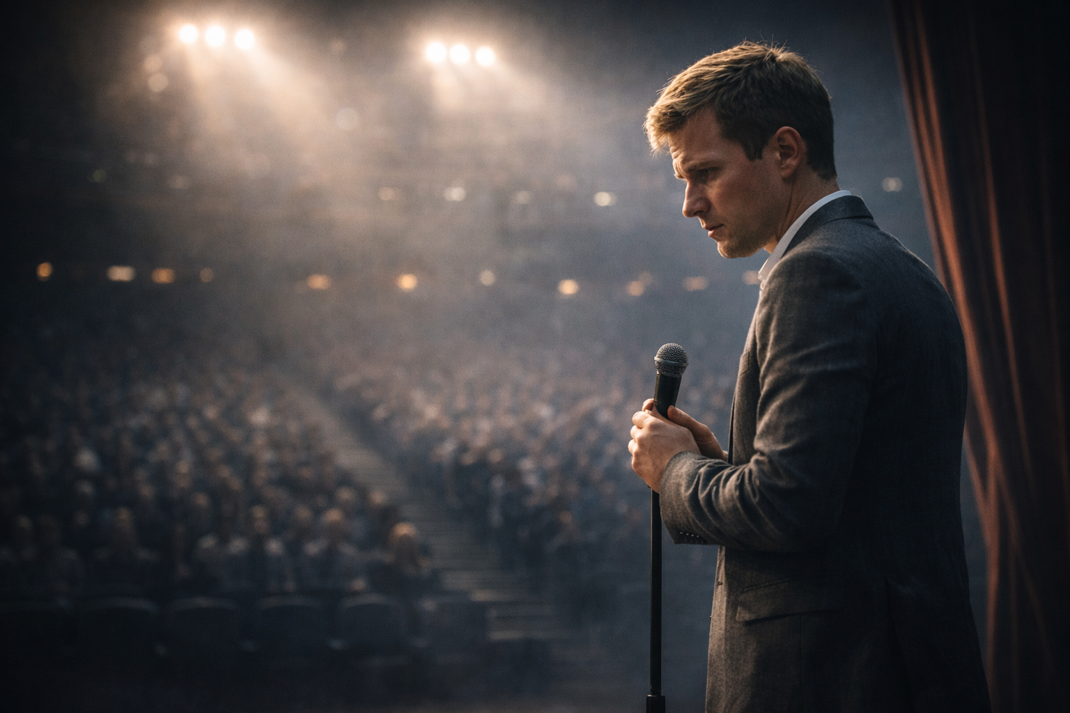 Аналогия: выступление перед залом