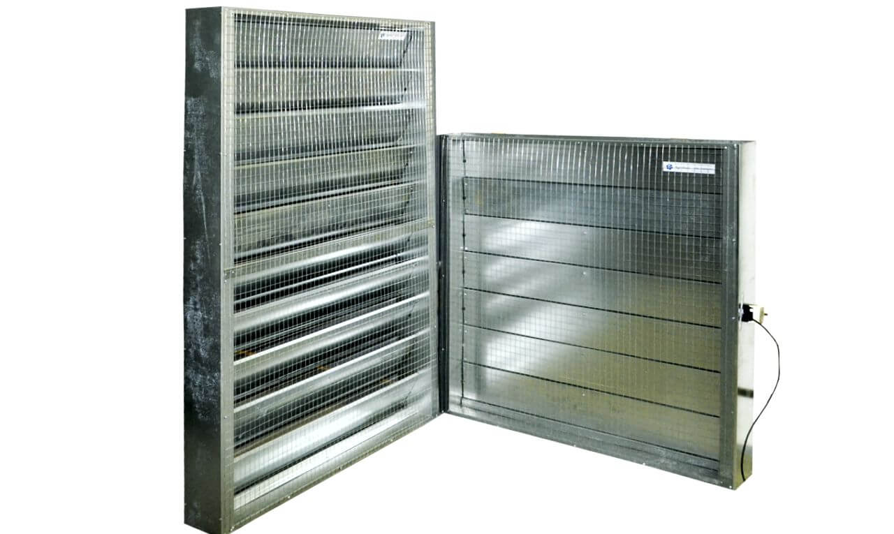 Приточные жалюзи для вентиляции овощехранилищ от AgroKurs