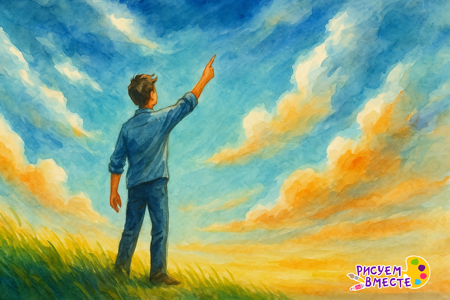 Рисунок «Стань примером»: идеи, техника и пошаговое создание