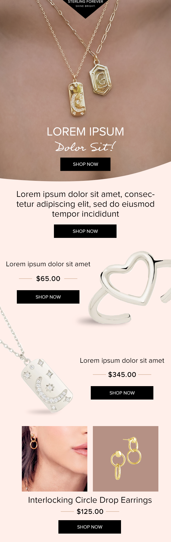 Email template for ecommerce website