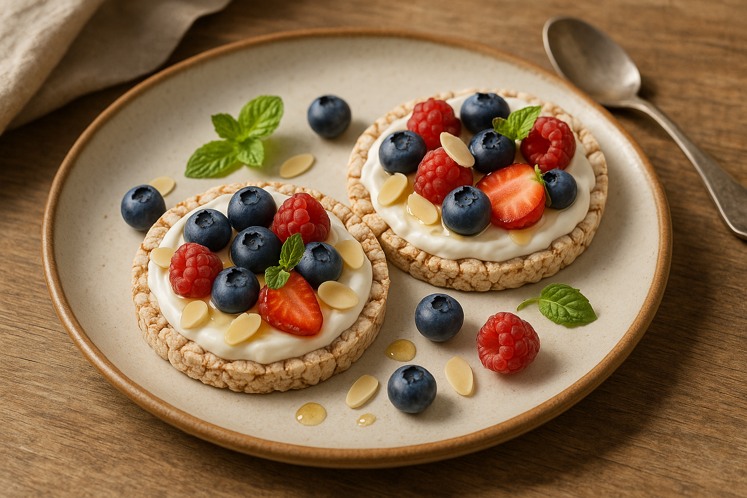 Рецепт “Ягодное настроение” с хлебцами «Черная смородина»