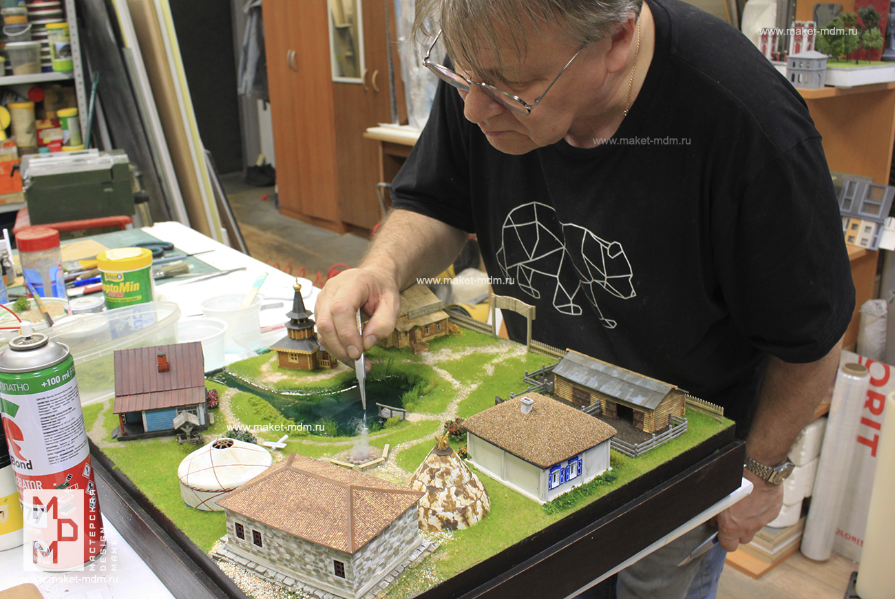 макет этнодеревни
