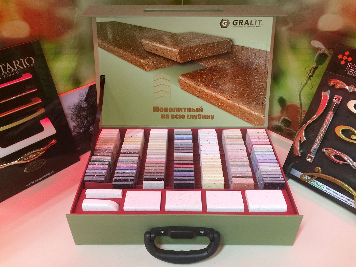 Чемоданчик GRALIT цельный камень премиум класса