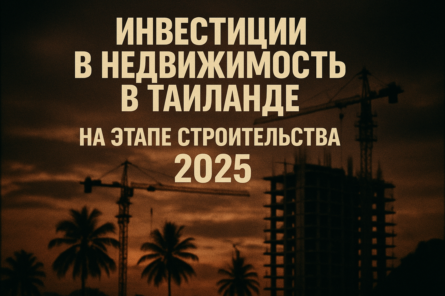 Инвестиции в недвижимость в Таиланде на этапе строительства 2025
