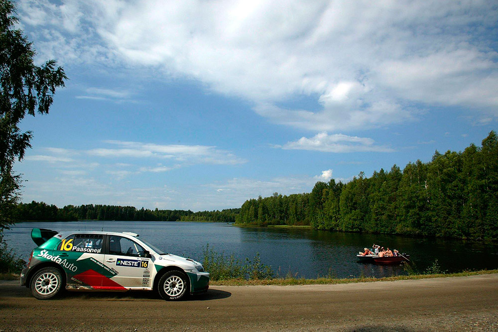 Яни Паасонен и Яни Вайникка, Škoda Fabia WRC (3S3 1942), ралли Финляндия 2004