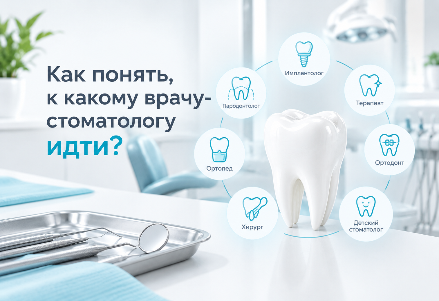 Консультация стоматолога в клинике Адентал — поможем выбрать нужного специалиста