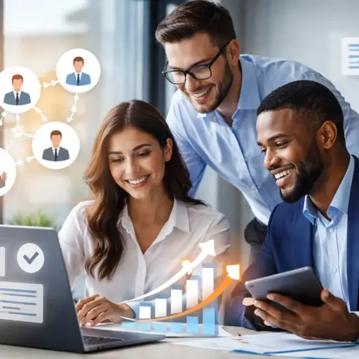 Profesionales analizando estrategias.