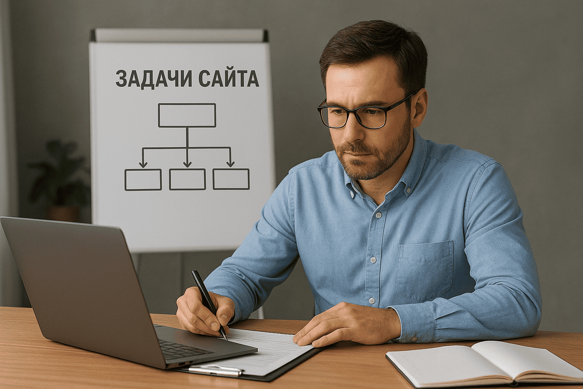 Определите задачи вашего будущего сайта