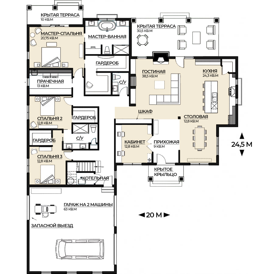 Планировка первого этажа