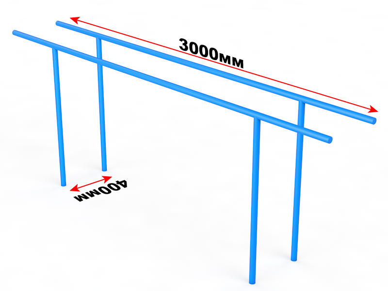 Брусья гимнастические параллельные размеры чертеж картинки