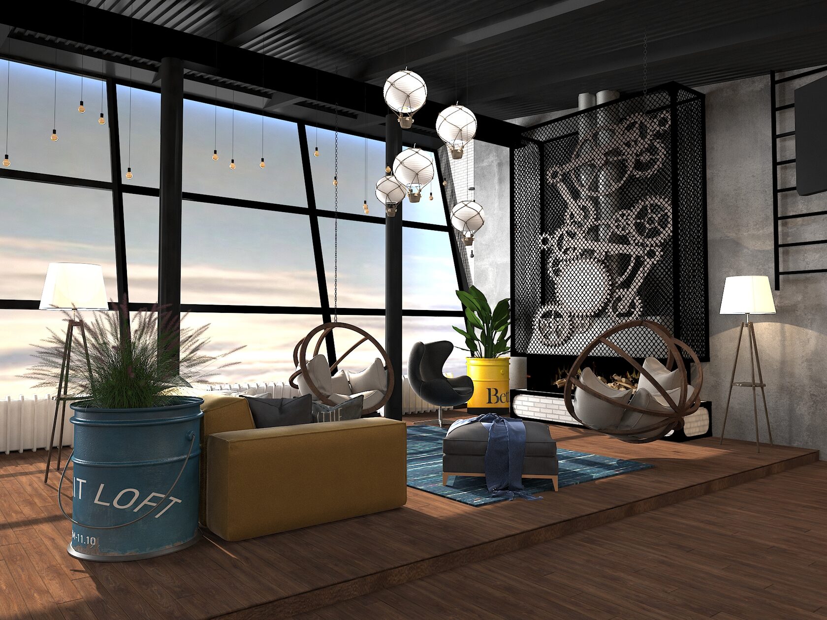 Заказать неординарный дизайн помещения для проведения праздников и ...