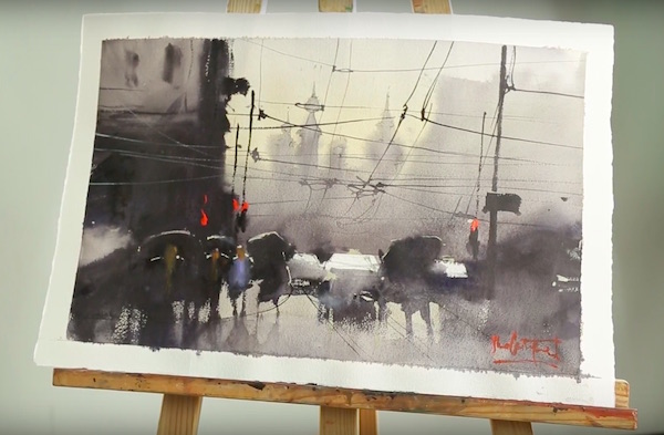 Moscow on a rainy day