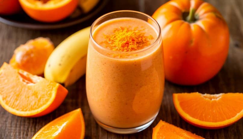 смузи с хурмой и бананом