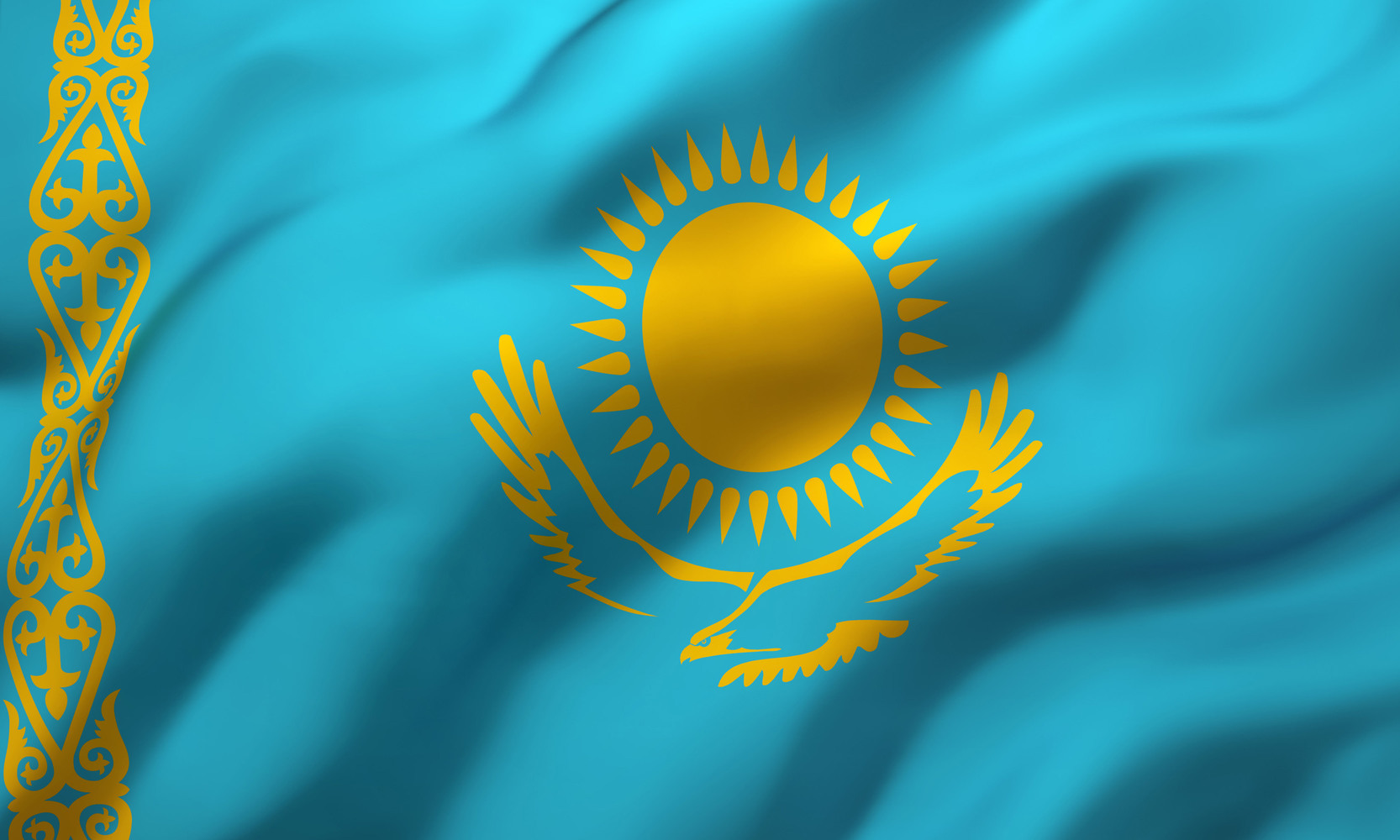Флаг Казахстан на телефон обой 720 780