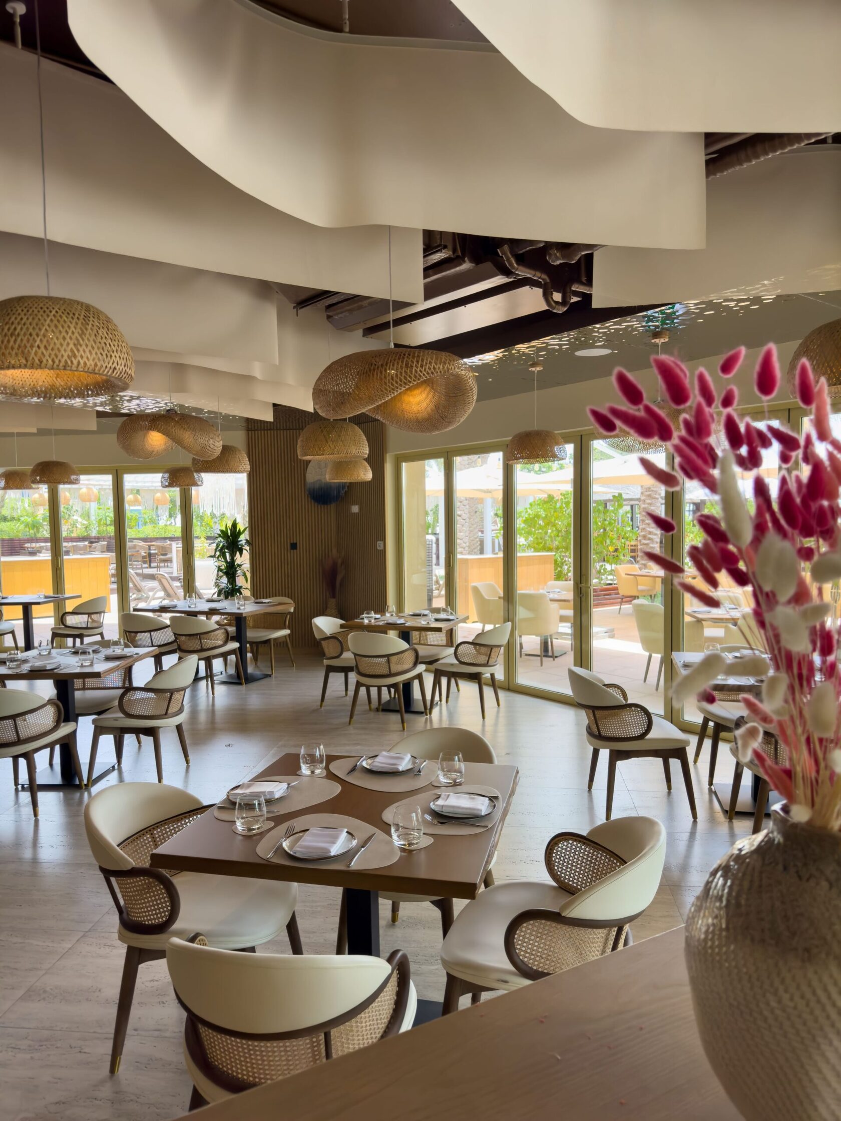 Cabana on the Beach restaurant interior, Palm Jumeirah