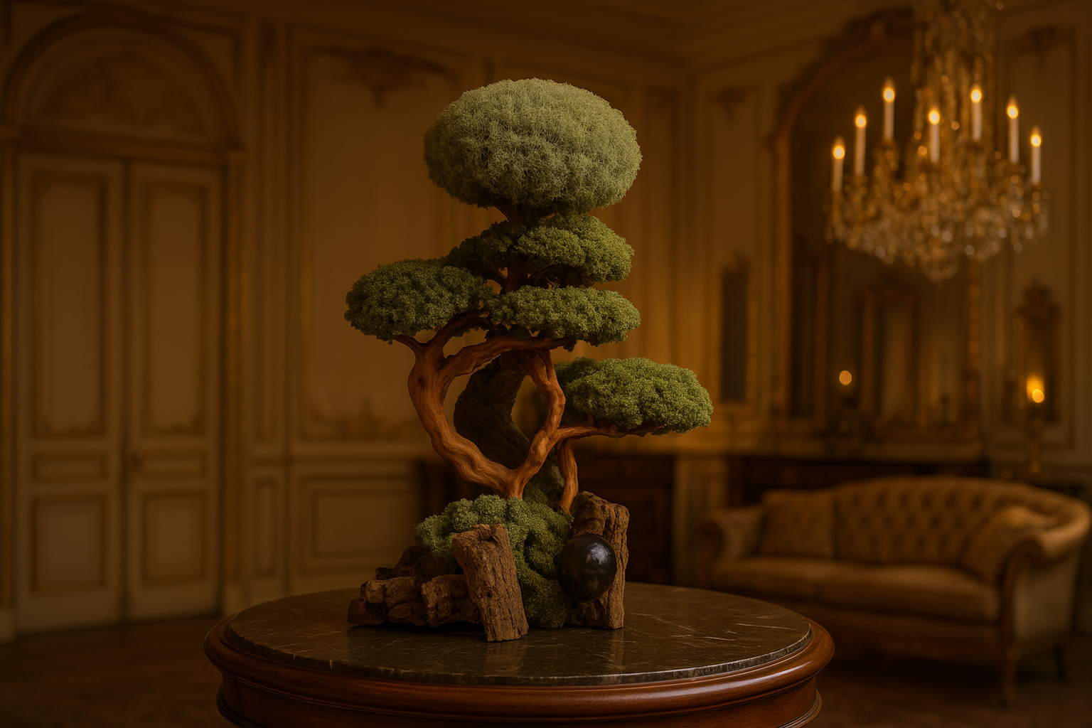 Уникальный декор дерево из цетрарии для роскошного интерьера