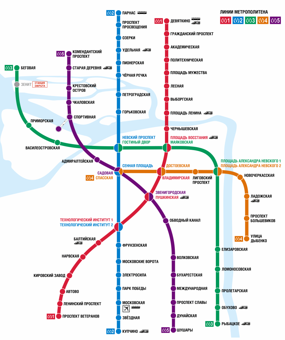 Черная речка метро схема