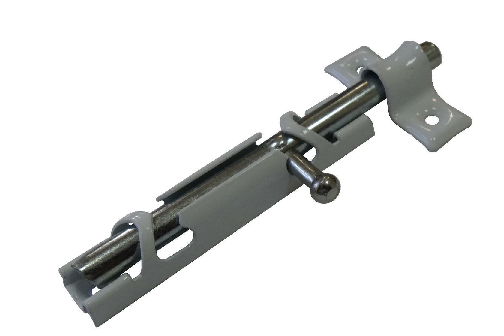 Задвижка накладная ЗТ-12 (Н) бел./цинк - Левша