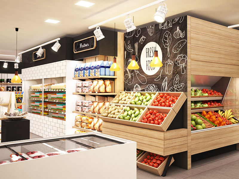 Отделка магазина в Новосибирске