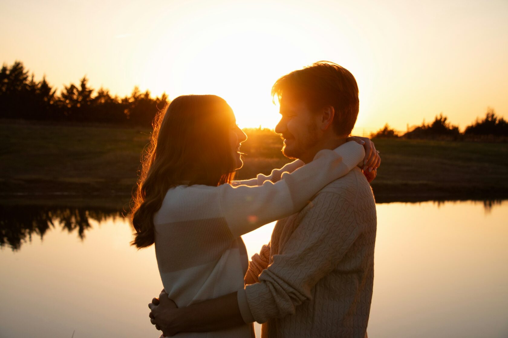 Sunset embrace