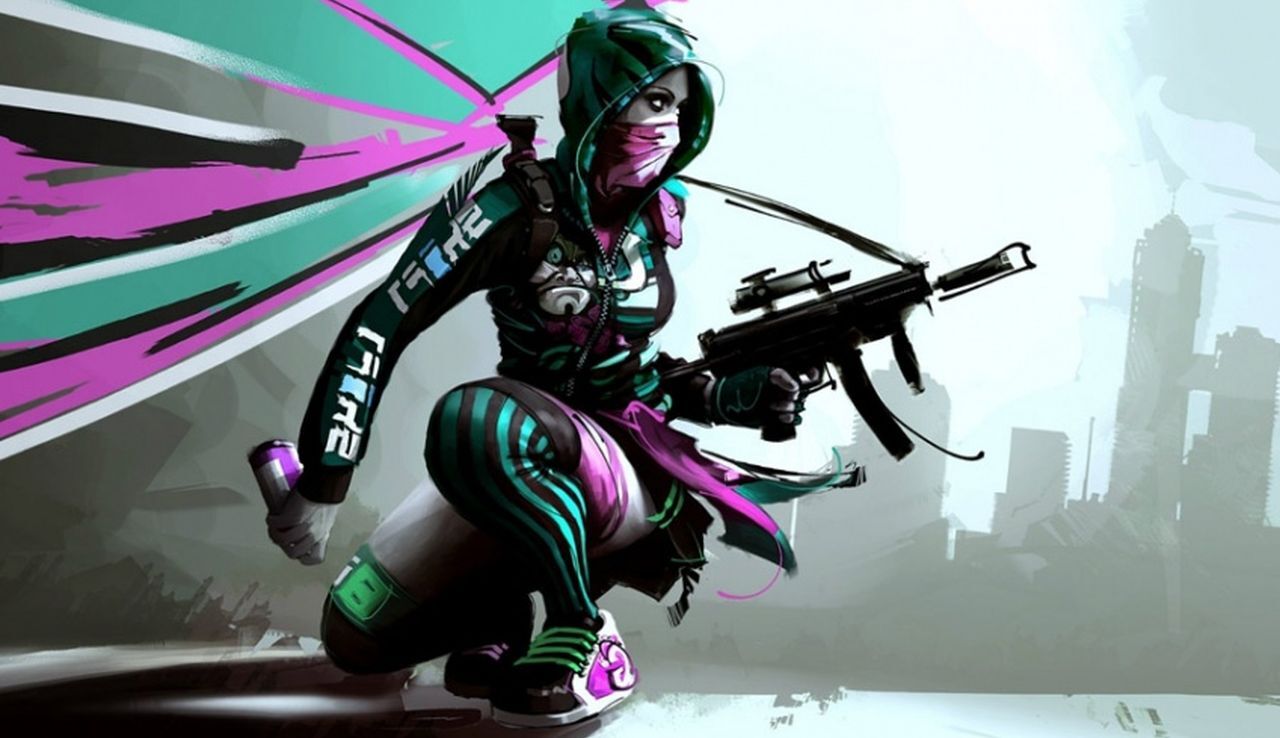 Персонаж APB Reloaded — мятежник с оружием