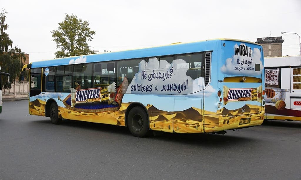 Наклейки на автобус