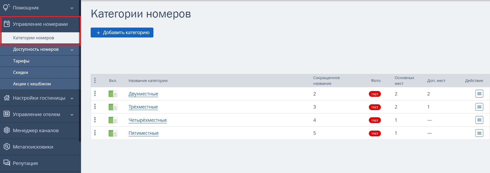 Инструкция по созданию описания номера в личном кабинете TravelLine
